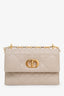 Christian Dior 2023 Beige Lambskin Macrocannage Mini Miss Caro Bag