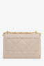 Christian Dior 2023 Beige Lambskin Macrocannage Mini Miss Caro Bag
