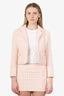 Pre-Loved Chanel™ 94P Pink/White Tweed Jacket Size 36
