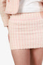 Pre-Loved Chanel™ 94P Pink/White Tweed Jacket Size 36