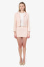Pre-Loved Chanel™ 94P Pink/White Tweed Jacket Size 36