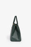 Prada Dark Green Saffiano Leather Double Zip Large Galleria wtih Strap