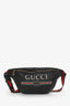 Gucci Black Leather Web Strap Belt Bag