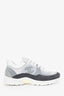 Pre-Loved Chanel™ Light Grey Fabric/Suede Sneakers Size 39.5