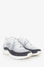 Pre-Loved Chanel™ Light Grey Fabric/Suede Sneakers Size 39.5