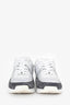 Pre-Loved Chanel™ Light Grey Fabric/Suede Sneakers Size 39.5