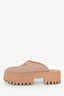Gucci Beige GG Rubber Platfrom Clogs Size 38