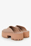 Gucci Beige GG Rubber Platfrom Clogs Size 38