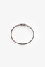 Hermès Light Pink Enamel Palladium Plated Clic H Narrow Bracelet