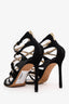 Jimmy Choo Black Patent Leather/Suede Strappy Heels Size 36