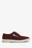 Prada Burgundy Canvas 'Drill' Sneakers Size 6 Mens