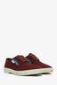 Prada Burgundy Canvas 'Drill' Sneakers Size 6 Mens