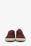 Prada Burgundy Canvas 'Drill' Sneakers Size 6 Mens
