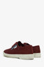 Prada Burgundy Canvas 'Drill' Sneakers Size 6 Mens
