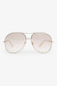 Chloé Gold Tinted Aviator Sunglasses