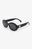Celine Black Glitter Round Frame Sunglasses