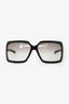 Gucci Black Acetate Horsebit Square Sunglasses
