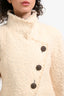Pre-Loved Chanel™ 2013 Cream Paris-Edingburg Cropped Tweed Jacket Size 36