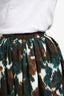 Christian Dior Green/Brown Patterned Midi Skirt Size 2 US
