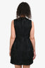 Marni Black Floral Patterned Short Sleeve Dress Size 40 with Slip