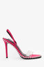 Alexander Wang Pink Crystal Embellished Sandals Size 36
