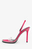 Alexander Wang Pink Crystal Embellished Sandals Size 36