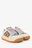 Gucci Beige/Light Blue GG Supreme Screener Sneakers Size 36