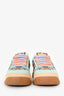 Gucci Beige/Light Blue GG Supreme Screener Sneakers Size 36