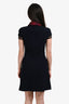 Maje Navy/Red Lace/Tweed Detailed Dress Size 1