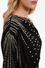 Gucci 2022 Black Crystal Embellished One Shoulder Mini Dress Size XS