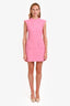 Maje Pink Tweed Sleeveless Dress Size 38