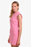 Maje Pink Tweed Sleeveless Dress Size 38