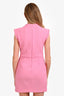 Maje Pink Tweed Sleeveless Dress Size 38
