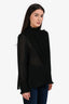 SeebyChloe Black Chiffon Mockneck Top Size 34