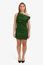 Ronny Kobo Green Linen Sleeveless Mini Dress Size M
