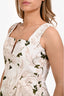 Agua by Agua Bendita White/Beige Floral Flared Mini Dress Size L