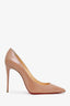 Christian Louboutin Beige Patent Pumps Size 38.5