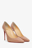 Christian Louboutin Beige Patent Pumps Size 38.5