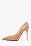 Christian Louboutin Beige Patent Pumps Size 38.5