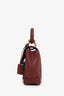 Burberry Red Leather 'DK88' Medium Top Handle Bag With Strap