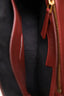 Burberry Red Leather 'DK88' Medium Top Handle Bag With Strap