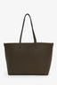 Fendi Brown Leather/Canvas Medium 'Selleria Roll' Tote Bag