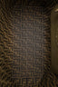 Fendi Brown Leather/Canvas Medium 'Selleria Roll' Tote Bag