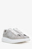 Alexander McQueen Silver Glitter Oversized Sneakers Size 39