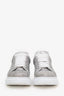 Alexander McQueen Silver Glitter Oversized Sneakers Size 39