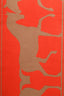 Hermès Orange Cashmere Camel/Vermillion Scarf