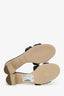 Hermès Black Leather Oasis Sandals Size 39