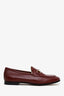 Gucci Burgundy Leather Horsebit 'Jordaan' Loafers Size 38.5