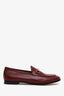 Gucci Burgundy Leather Horsebit 'Jordaan' Loafers Size 38.5