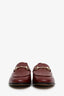 Gucci Burgundy Leather Horsebit 'Jordaan' Loafers Size 38.5
